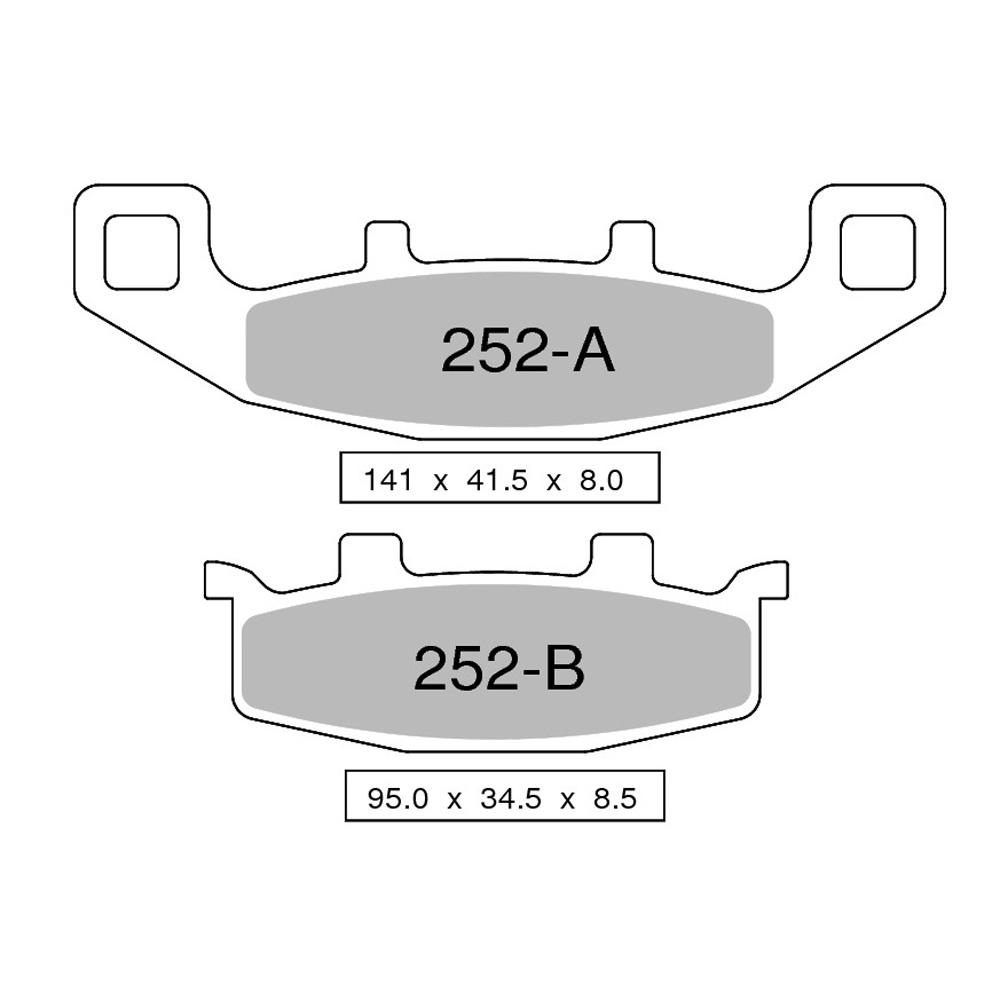 Pastiglie freno anteriori Nissin serie ST per SUZUKI GS 500 E 1989-1995