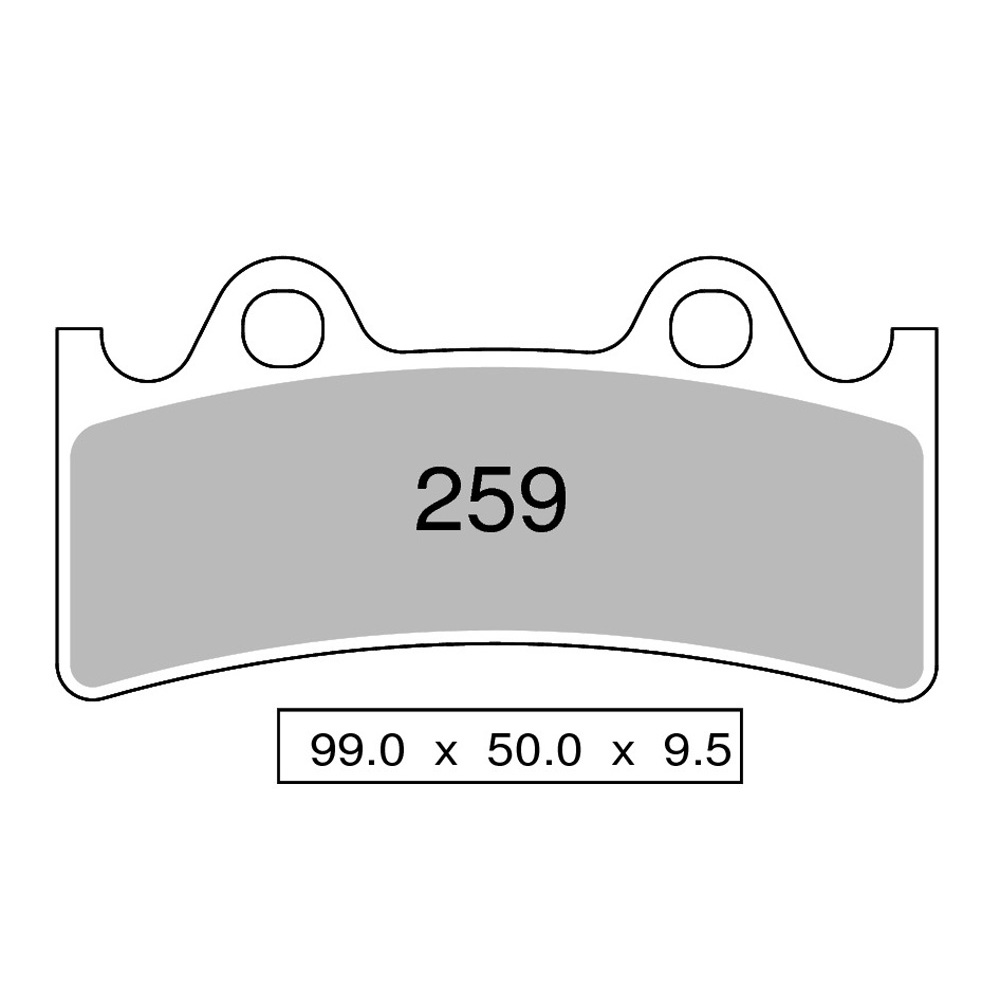 Pastiglie freno anteriori Nissin serie NS per YAMAHA YZF 750 R/SP 1993-1998