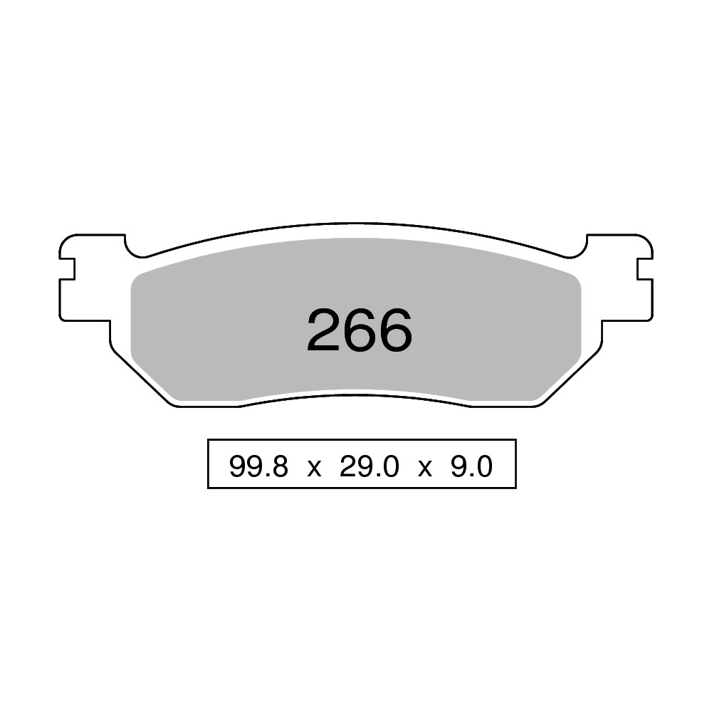 Pastiglie freno anteriori Trofeo Sinterizzate per YAMAHA TRICKER 250 2005-2013