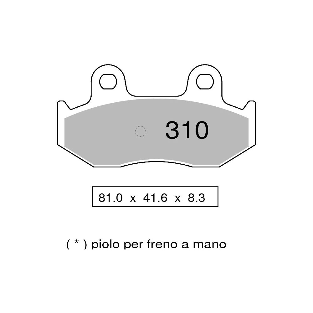 Pastiglie freno posteriori Trofeo Sinterizzate per SUZUKI BURGMAN 400 AN 1998-2006