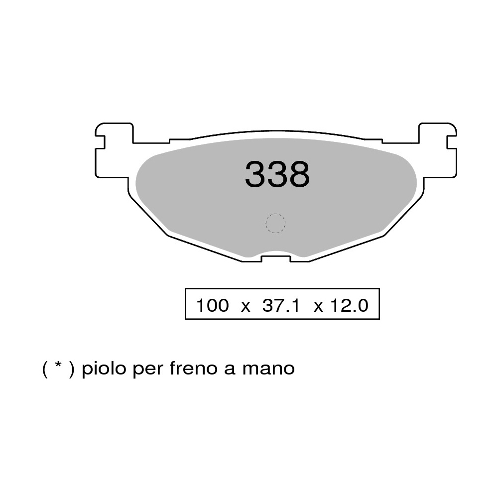 Pastiglie freno posteriori Trofeo Sinterizzate per YAMAHA MAJESTY 400 2005-2014