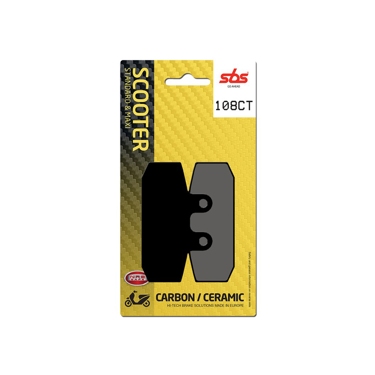 Set pastiglie freno anteriori SBS serie CT per MALAGUTI SPIDERMAX 500 2004-2010