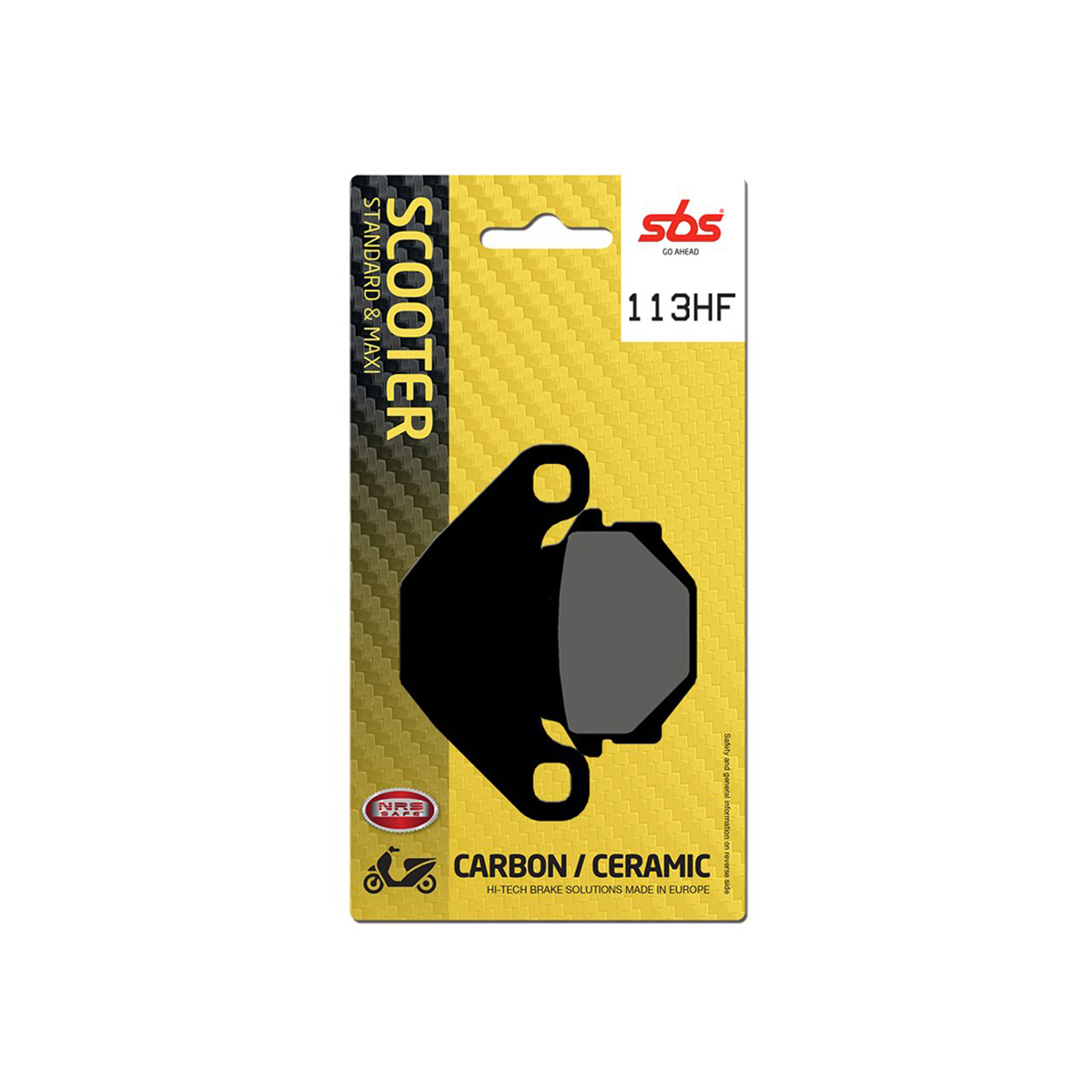 Set pastiglie freno anteriori SBS serie HF scooter per MALAGUTI F10 50 1992-1994