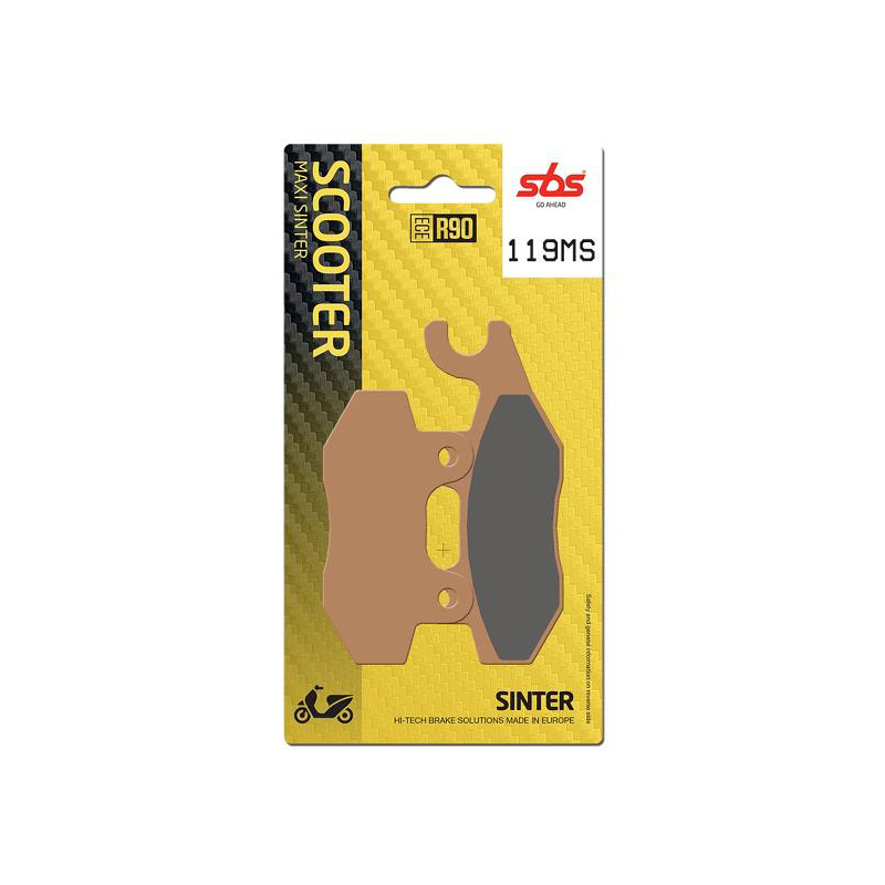 Set pastiglie freno posteriori SBS serie MS per KYMCO YAGER GT 200 2006-