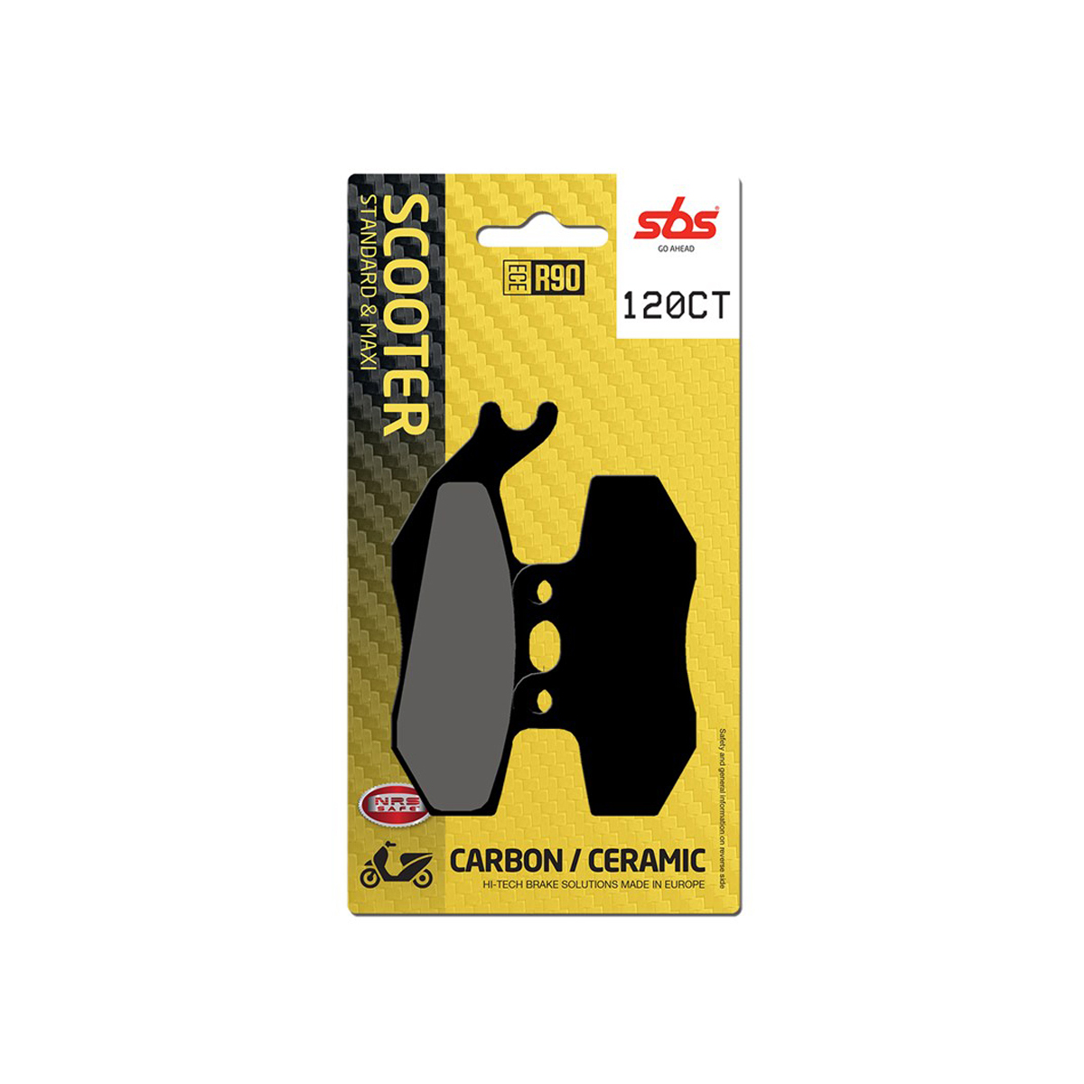 Set pastiglie freno anteriori SBS serie CT per GILERA DNA 180 4T 2001-