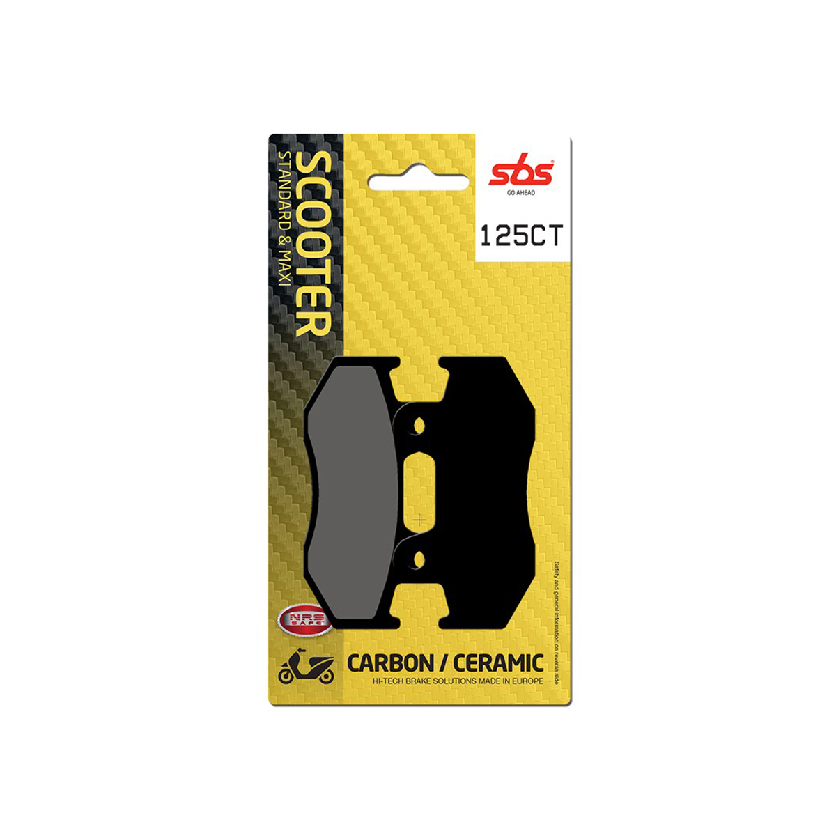 Set pastiglie freno anteriori SBS serie CT per HONDA DYLAN 150 2002-2006