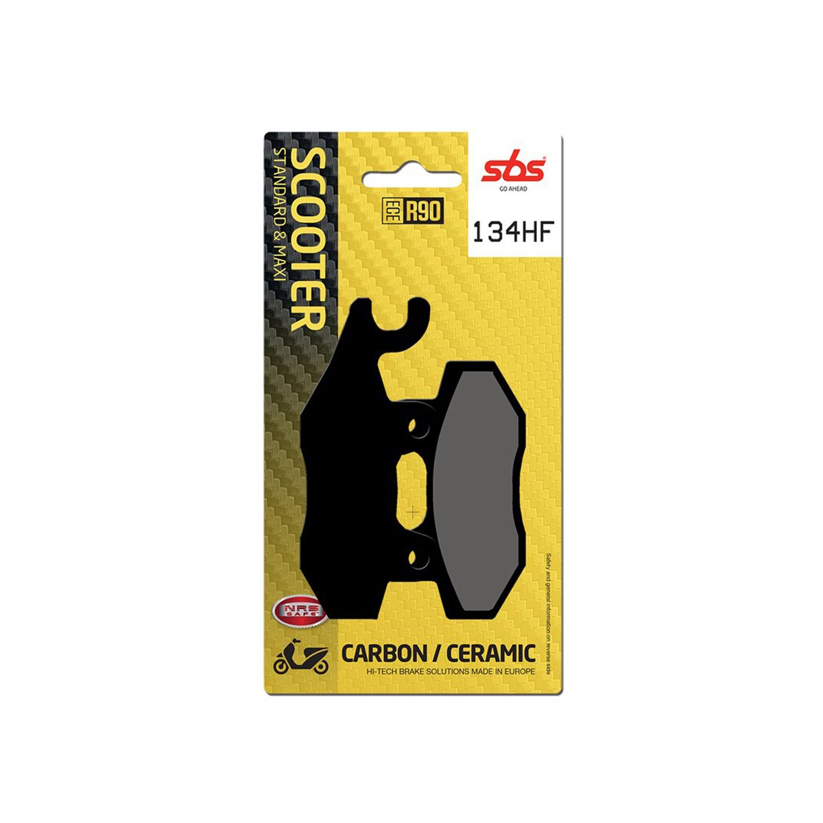 Set pastiglie freno posteriori SBS serie HF per PEUGEOT GEOPOLIS 400 2006-2013