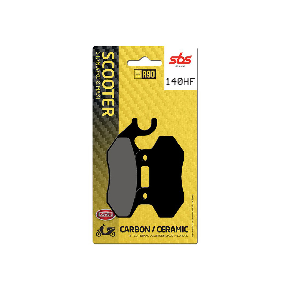 Set pastiglie freno anteriori SBS serie HF scooter per SYM JET EURO X 50 2003-2011