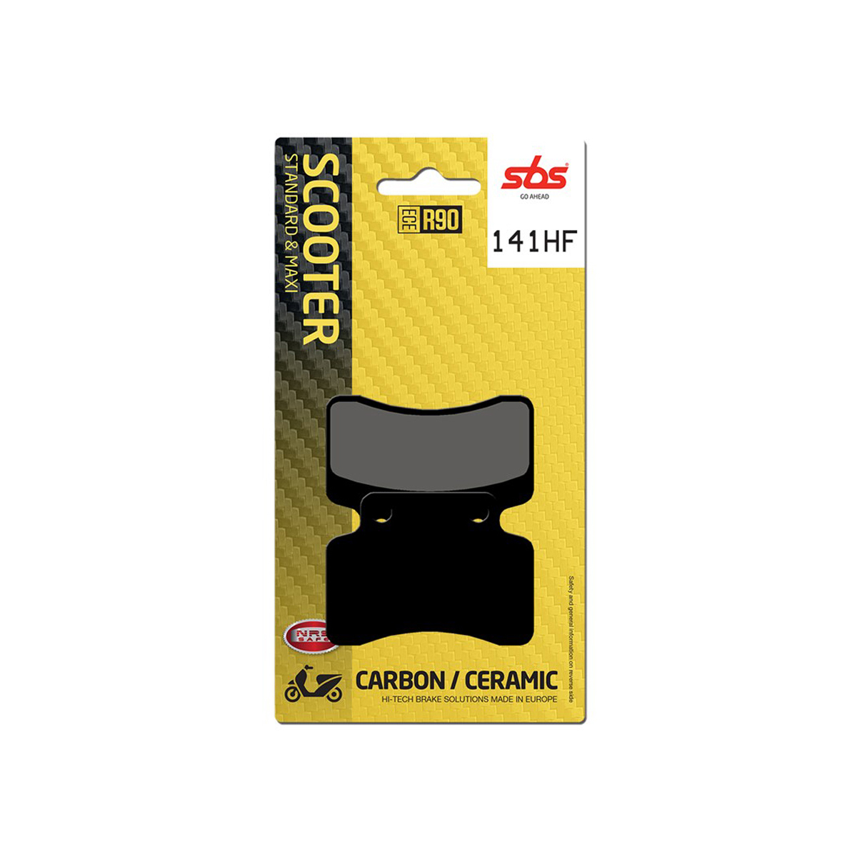 Set pastiglie freno anteriori SBS serie HF scooter per BENELLI 49X 50 2008-2009
