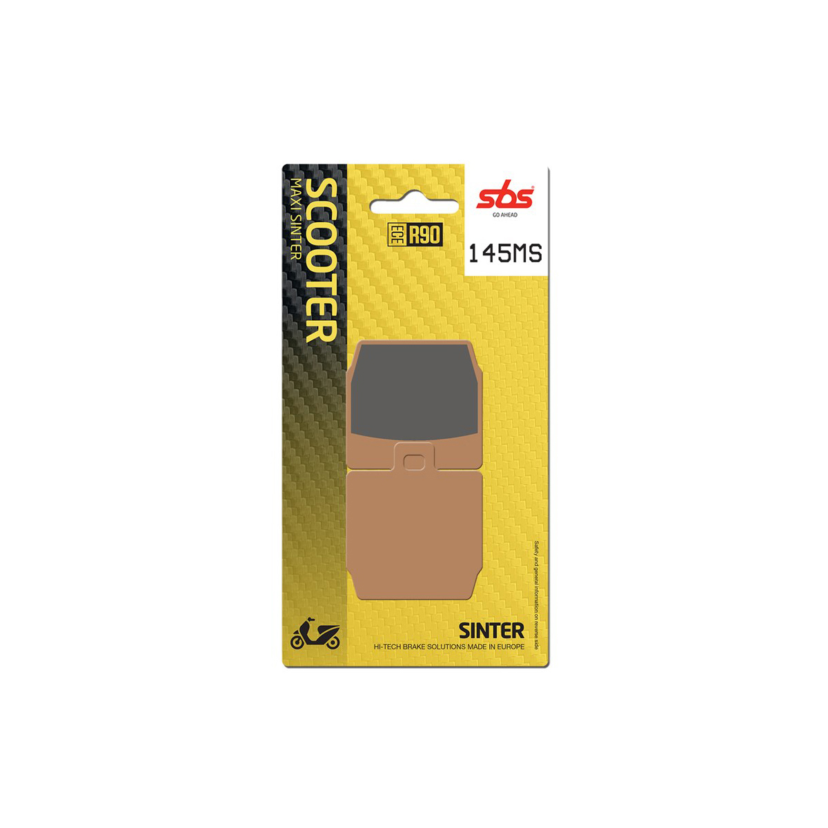 Set pastiglie freno posteriori SBS serie MS per MBK NITRO 50 1997-2006