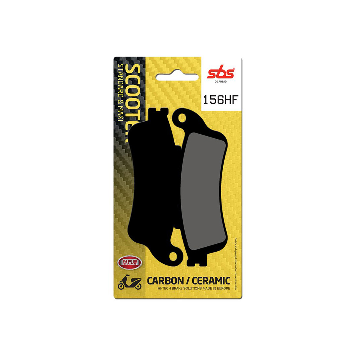 Set pastiglie freno anteriori SBS serie HF scooter per HONDA SILVER WING 600 2001-2009