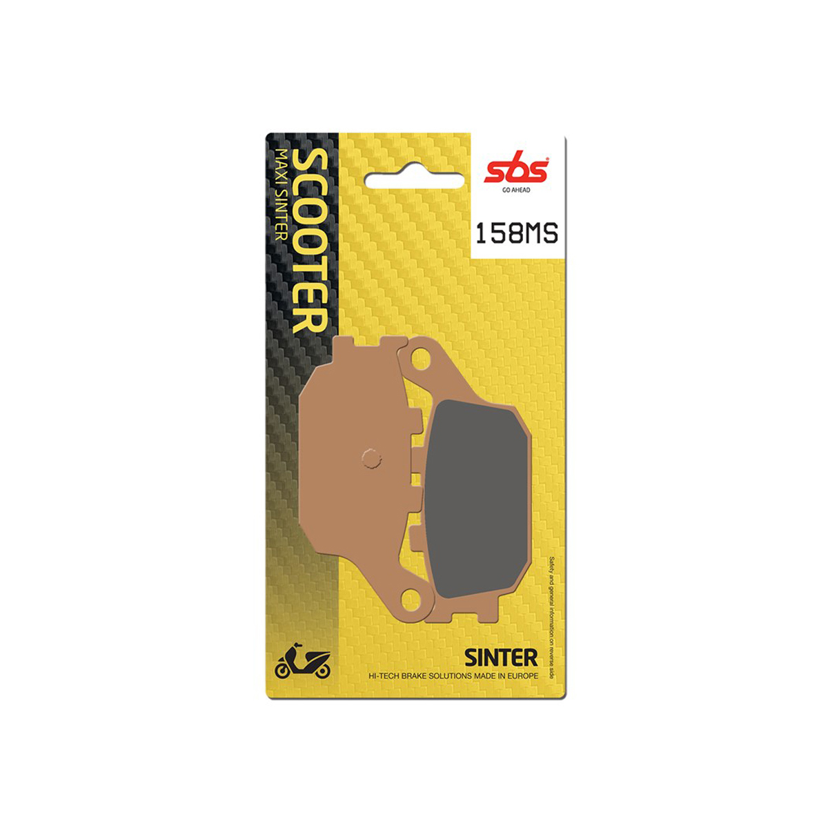 Set pastiglie freno posteriori SBS serie MS per HONDA JAZZ 250 2001-2004 / ABS