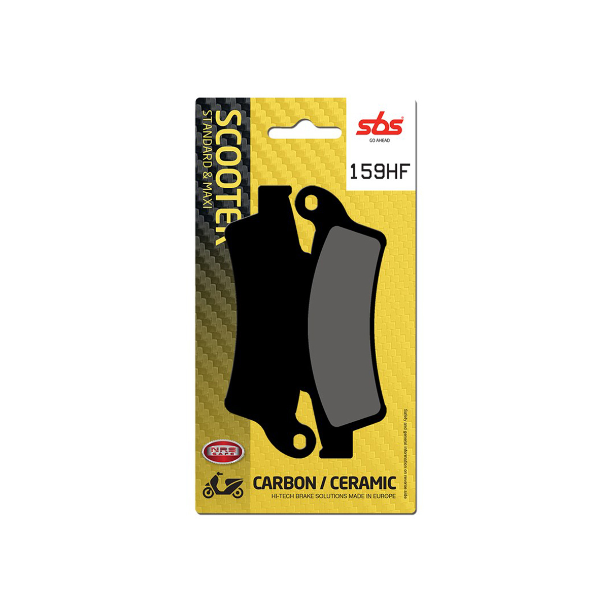 Set pastiglie freno anteriori SBS serie HF scooter per KYMCO K-XCT 300 2012-2017