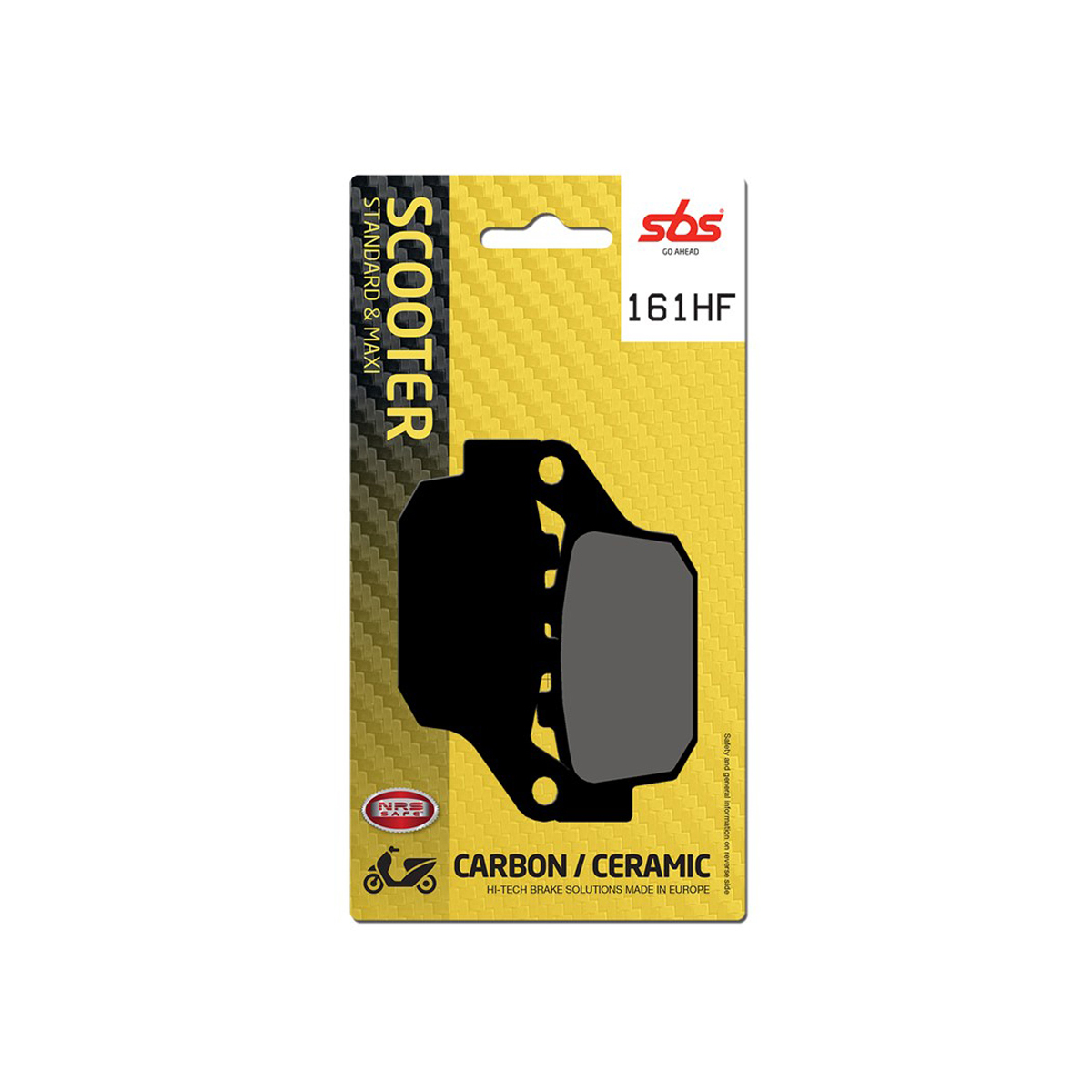 Set pastiglie freno posteriori SBS serie HF per HONDA FORESIGHT 250 1997-2006