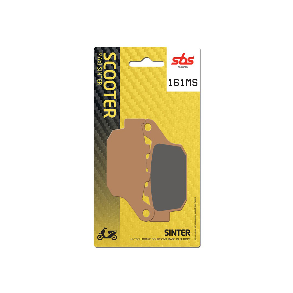 Set pastiglie freno posteriori SBS serie MS per HONDA PANTHEON 125 2003-2006