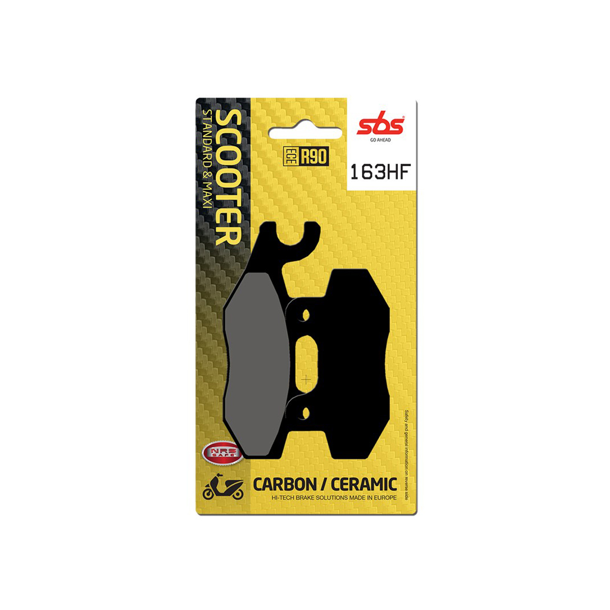 Set pastiglie freno anteriori SBS serie HF scooter per KYMCO VIVIO 150 2001-