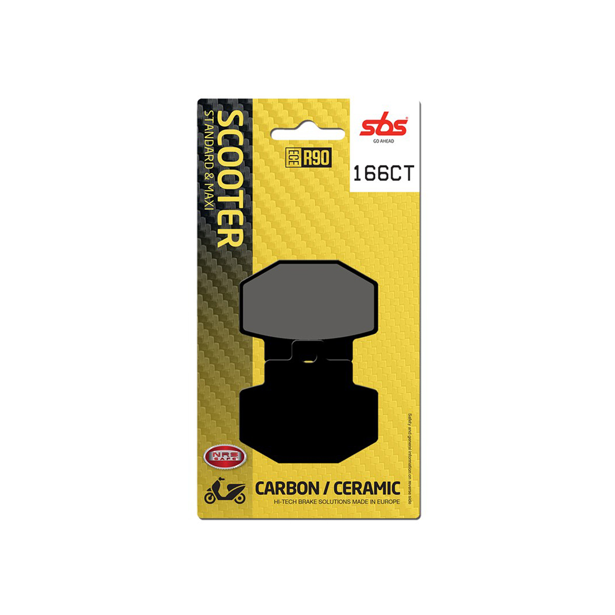 Set pastiglie freno posteriori SBS serie CT per GILERA RUNNER 200 2002-2004