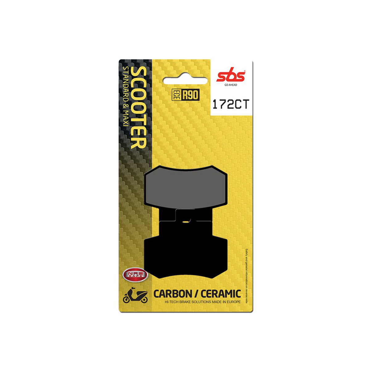 Set pastiglie freno posteriori SBS serie CT per KYMCO GRAND DINK 250 2001-2009