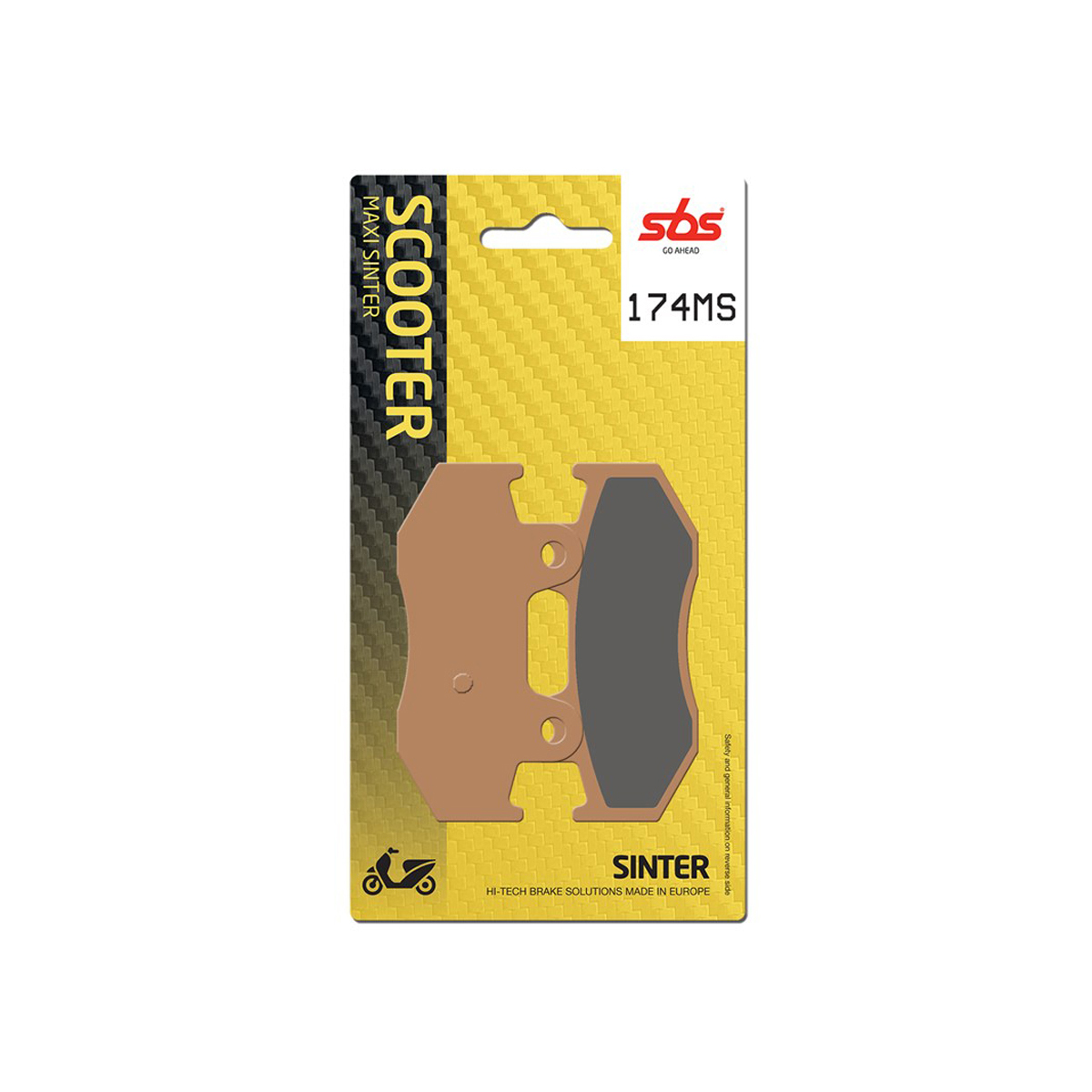 Set pastiglie freno posteriori SBS serie MS per SUZUKI BURGMAN 250 AN 2003-2006