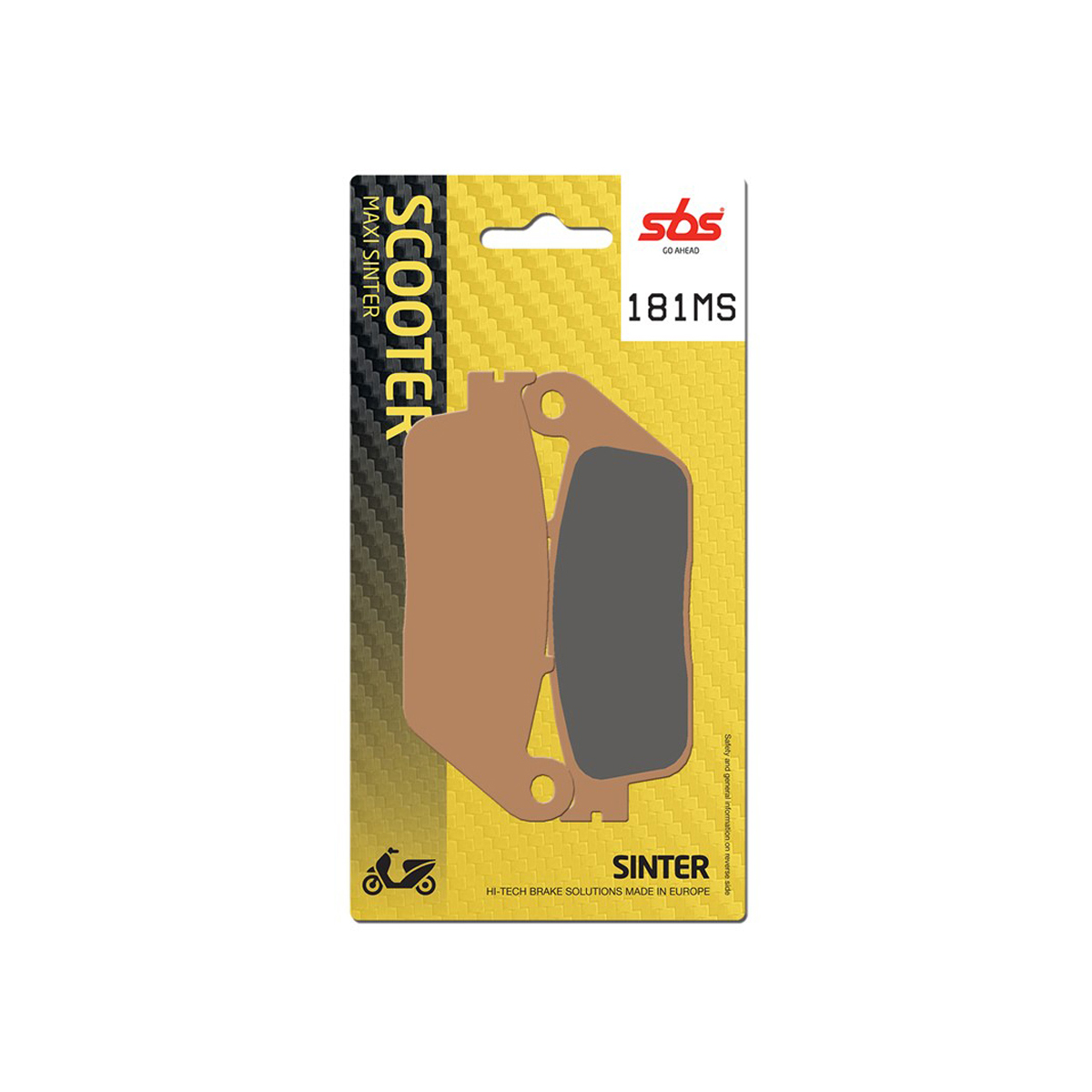 Set pastiglie freno anteriori SBS serie MS per YAMAHA X CITY 250 2007-2016