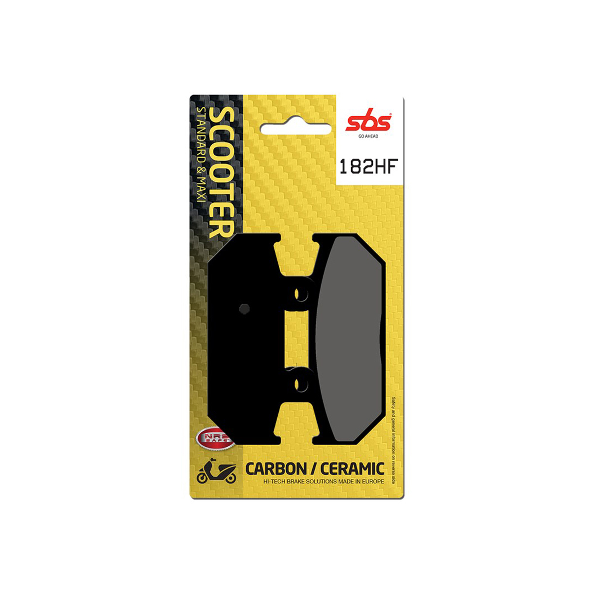 Set pastiglie freno posteriori SBS serie HF per SUZUKI BURGMAN 400 AN 2007-2021