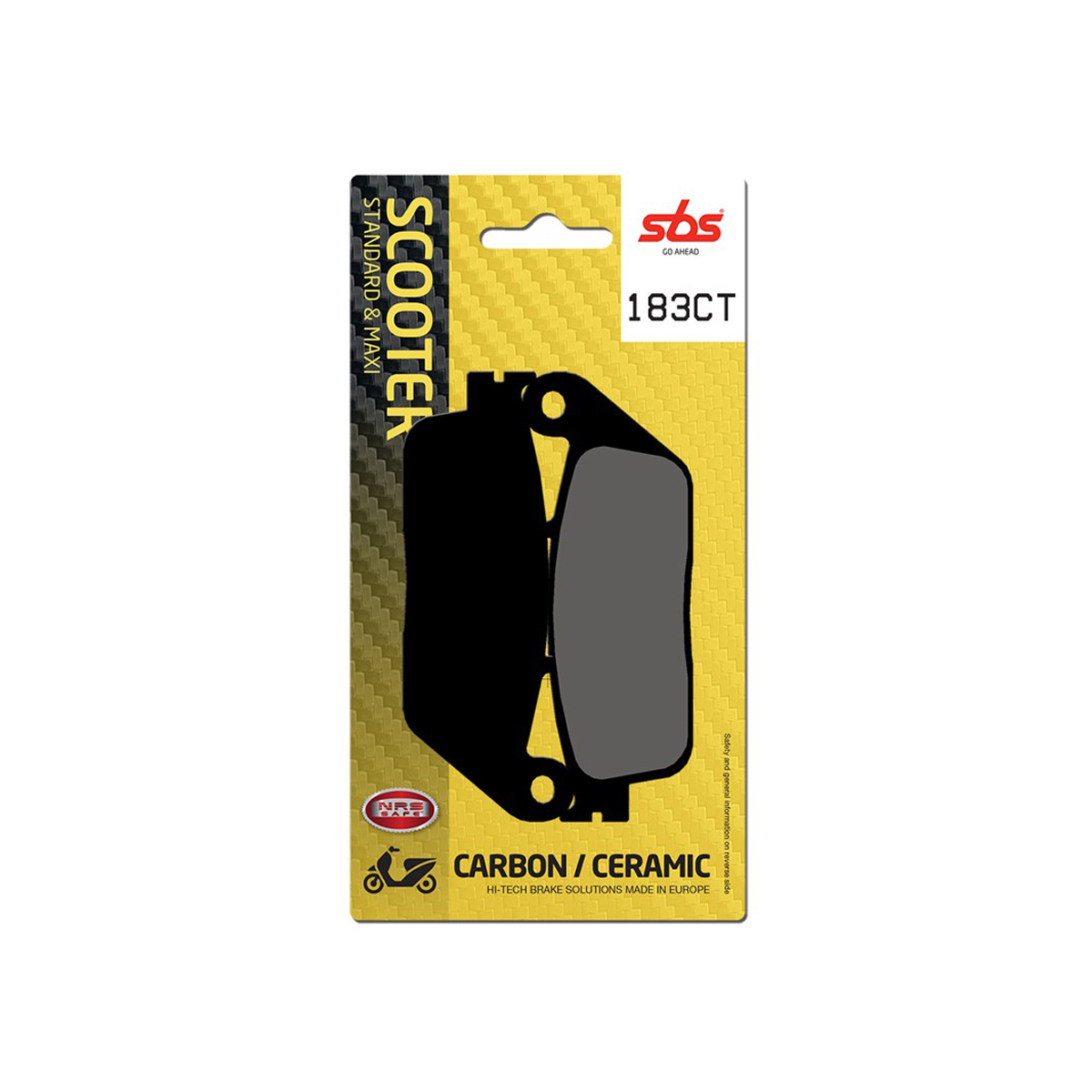 Set pastiglie freno anteriori SBS serie CT per KYMCO XCITING 300 2008-2014