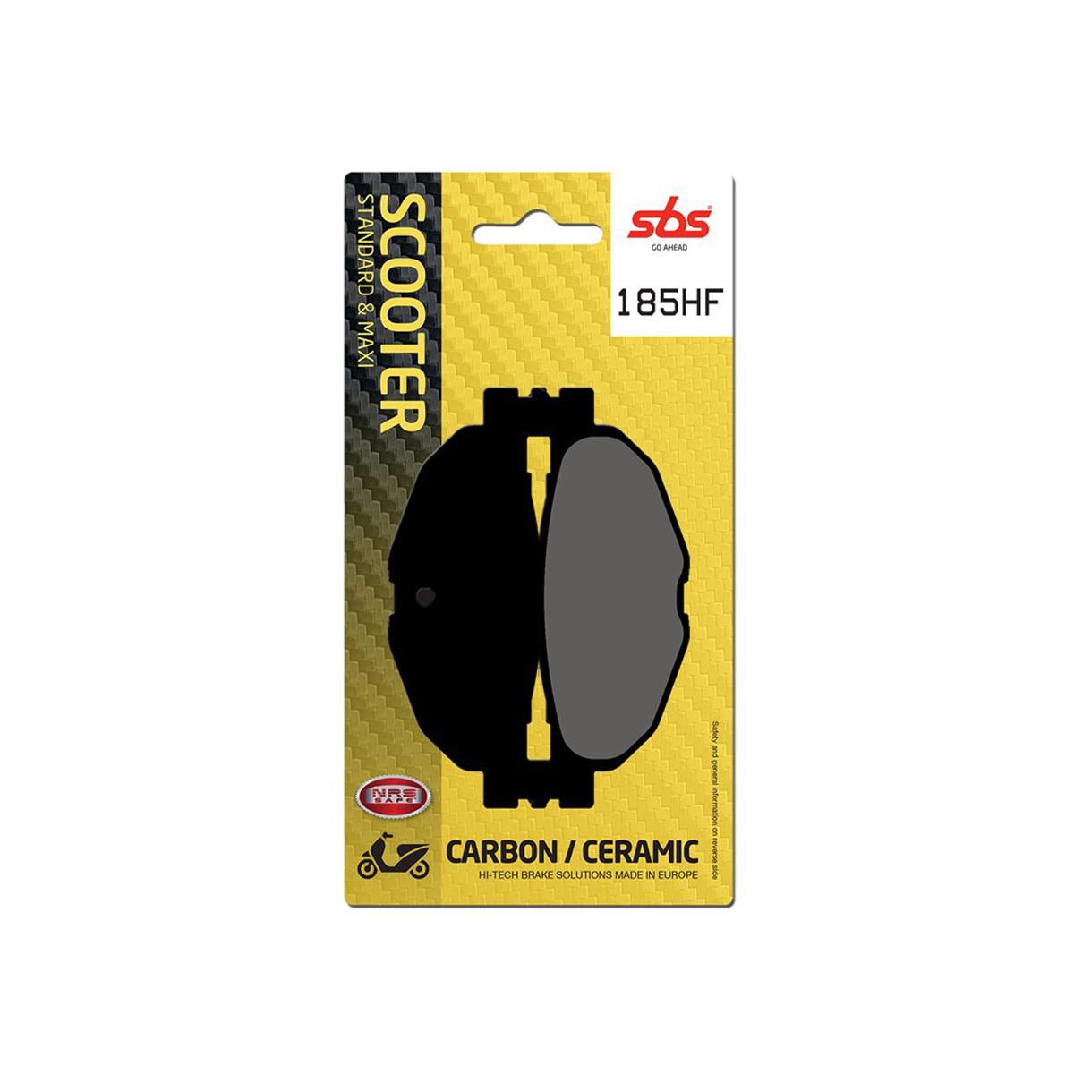 Set pastiglie freno posteriori SBS serie HF per YAMAHA MAJESTY 400 2004