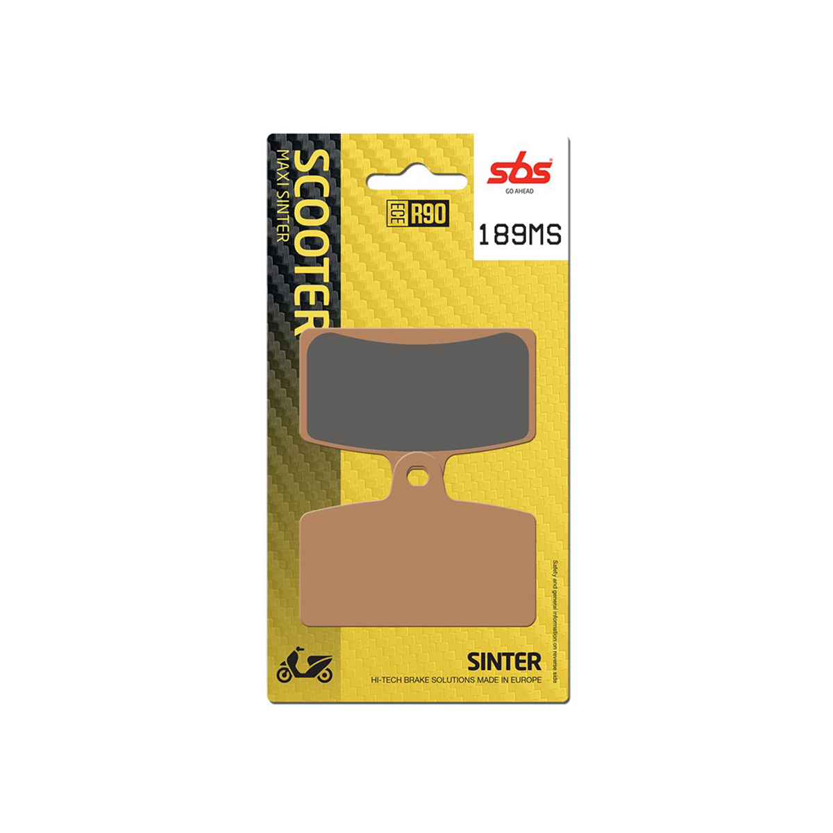 Set pastiglie freno anteriori SBS serie MS per DERBI GPR 125 2T 2004-2012