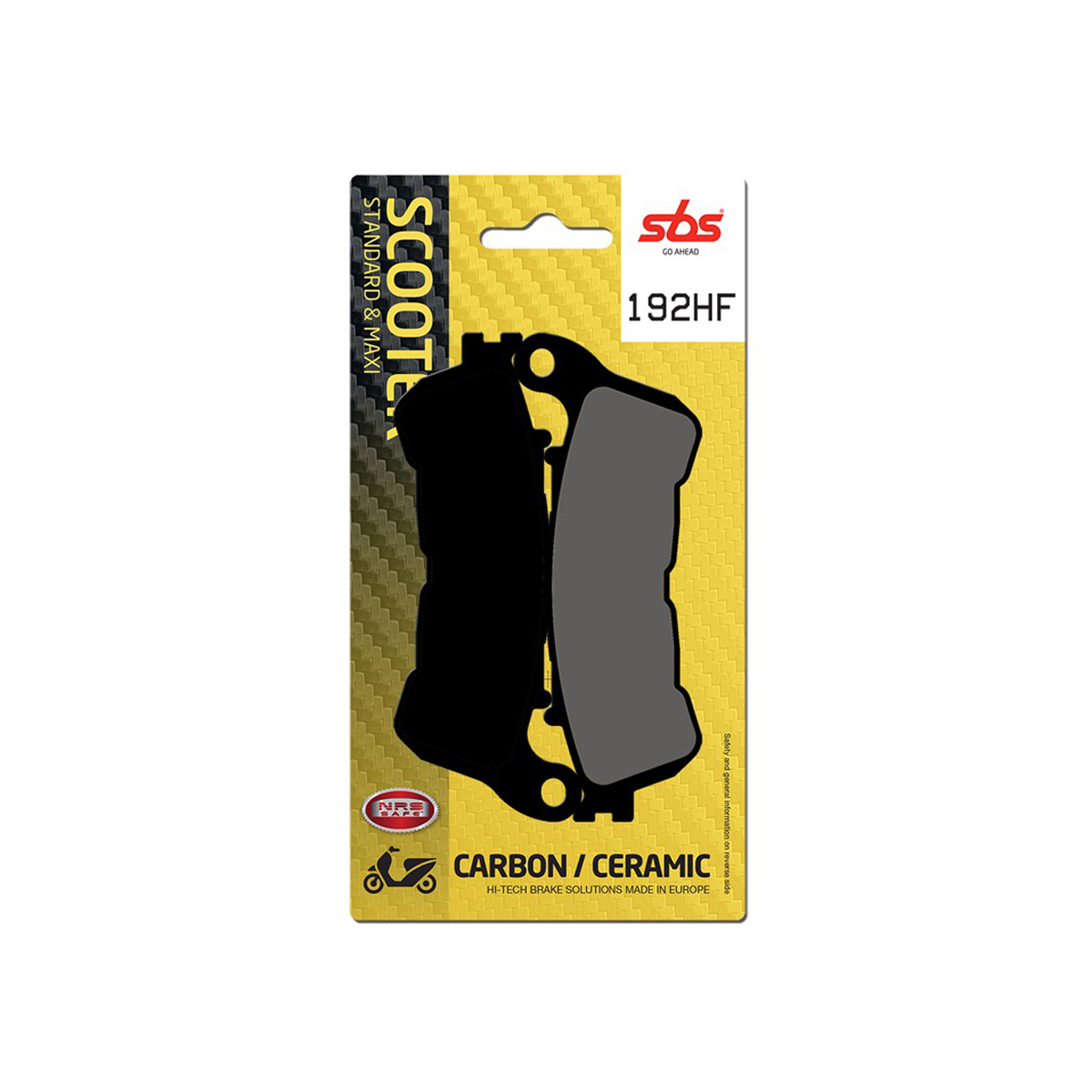 Set pastiglie freno anteriori SBS serie HF scooter per HONDA SILVER WING 125 2007-2012