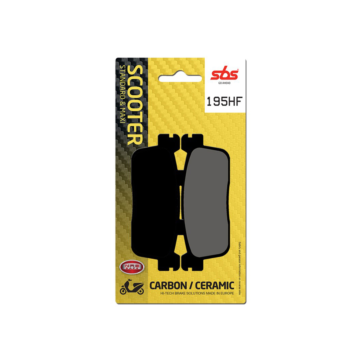 Set pastiglie freno posteriori SBS serie HF per KYMCO DOWNTOWN 350 2017-2020