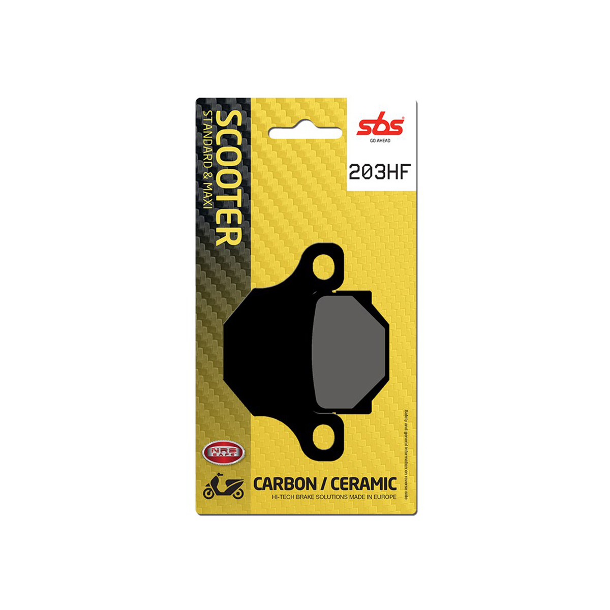 Set pastiglie freno posteriori SBS serie HF per DERBI SENDA 125 SM DRD 2016