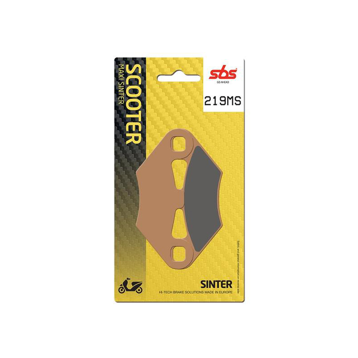 Set pastiglie freno anteriori SBS serie MS per PEUGEOT METROPOLIS 400 2013-2021