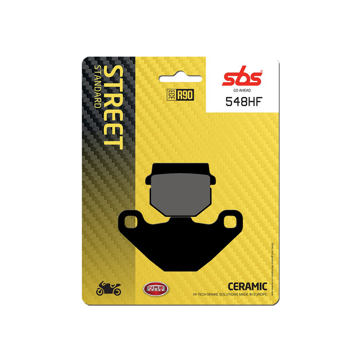 Set pastiglie freno posteriori SBS serie HF per MALAGUTI BLOG 125 IE 2009-2010