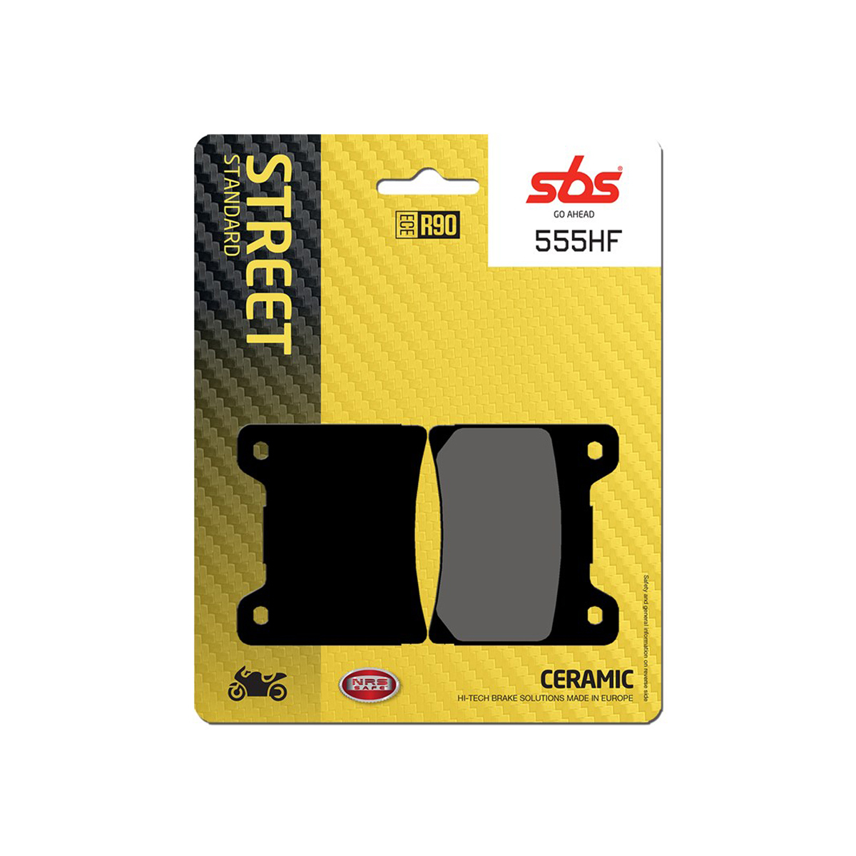 Set pastiglie freno anteriori SBS serie HF per YAMAHA TZR 125 1990-1992