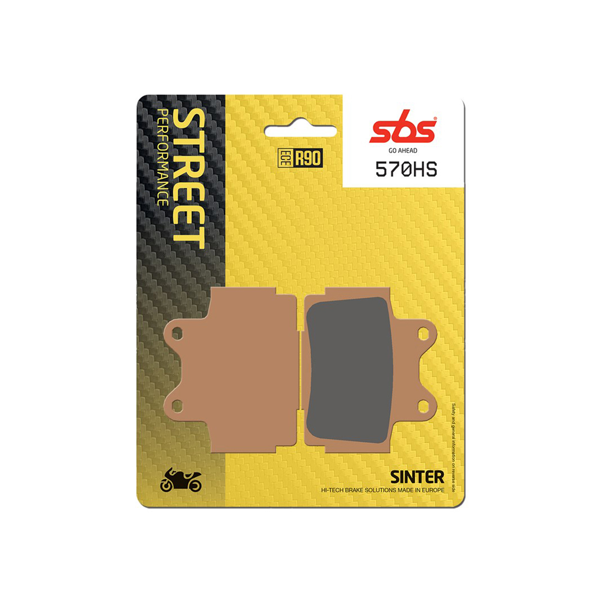 Set pastiglie freno anteriori SBS serie HS per YAMAHA SRX 600 1986-1991