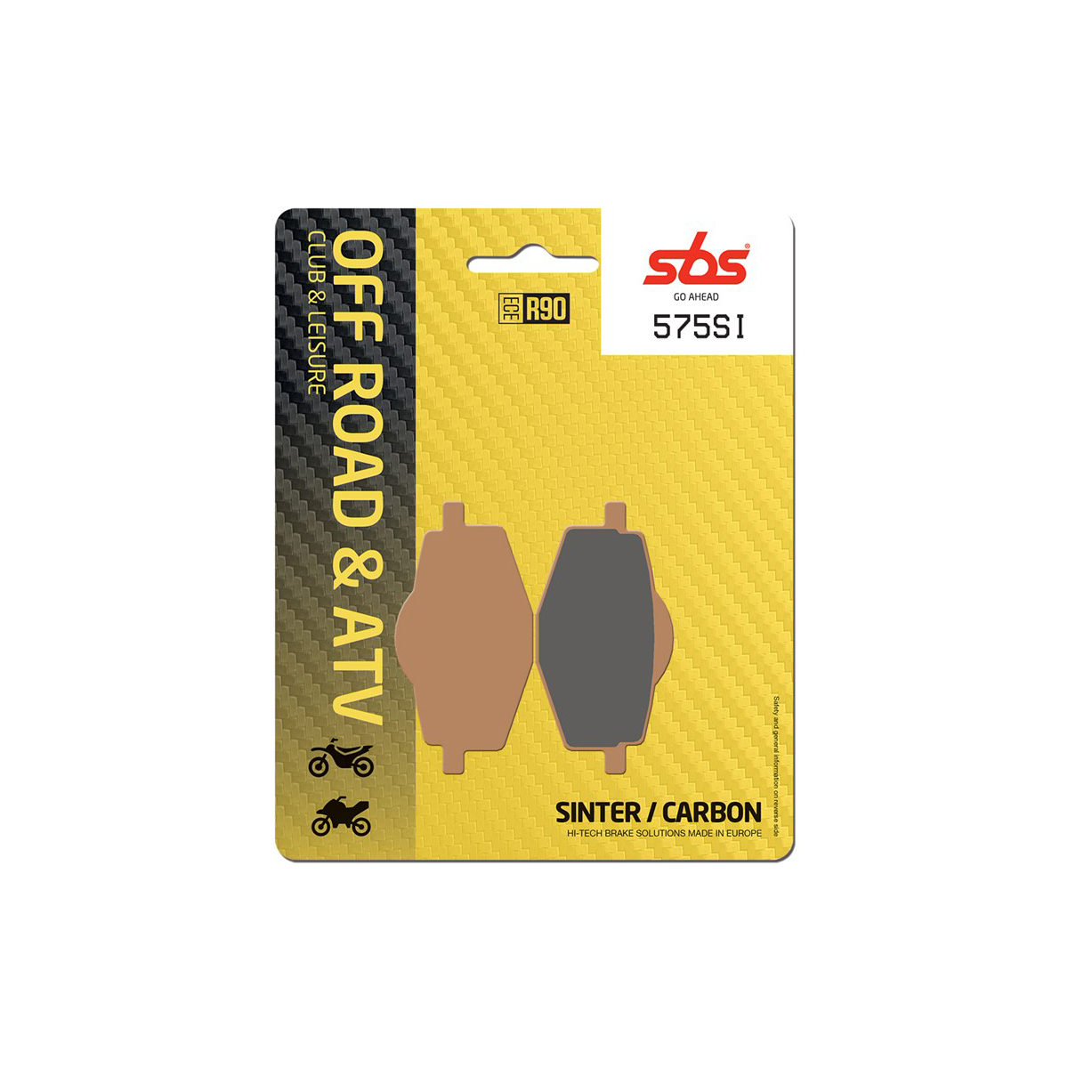 Set pastiglie freno posteriori offroad SBS serie SI per MALAGUTI X3M 125 ENDURO 2008-2012