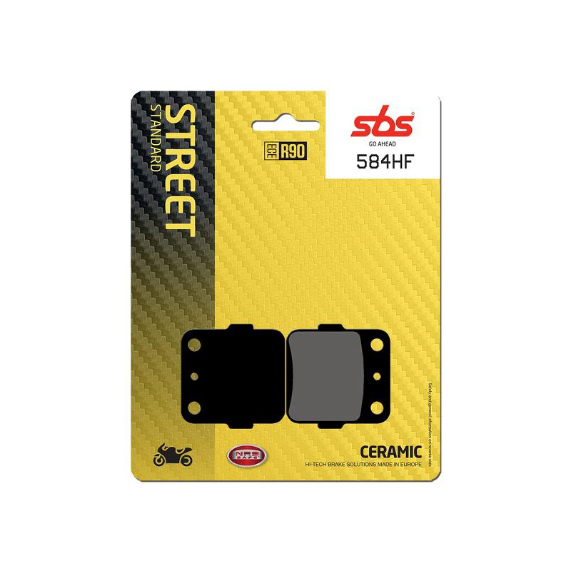 Set pastiglie freno posteriori SBS serie HF per YAMAHA YZ 250 1989