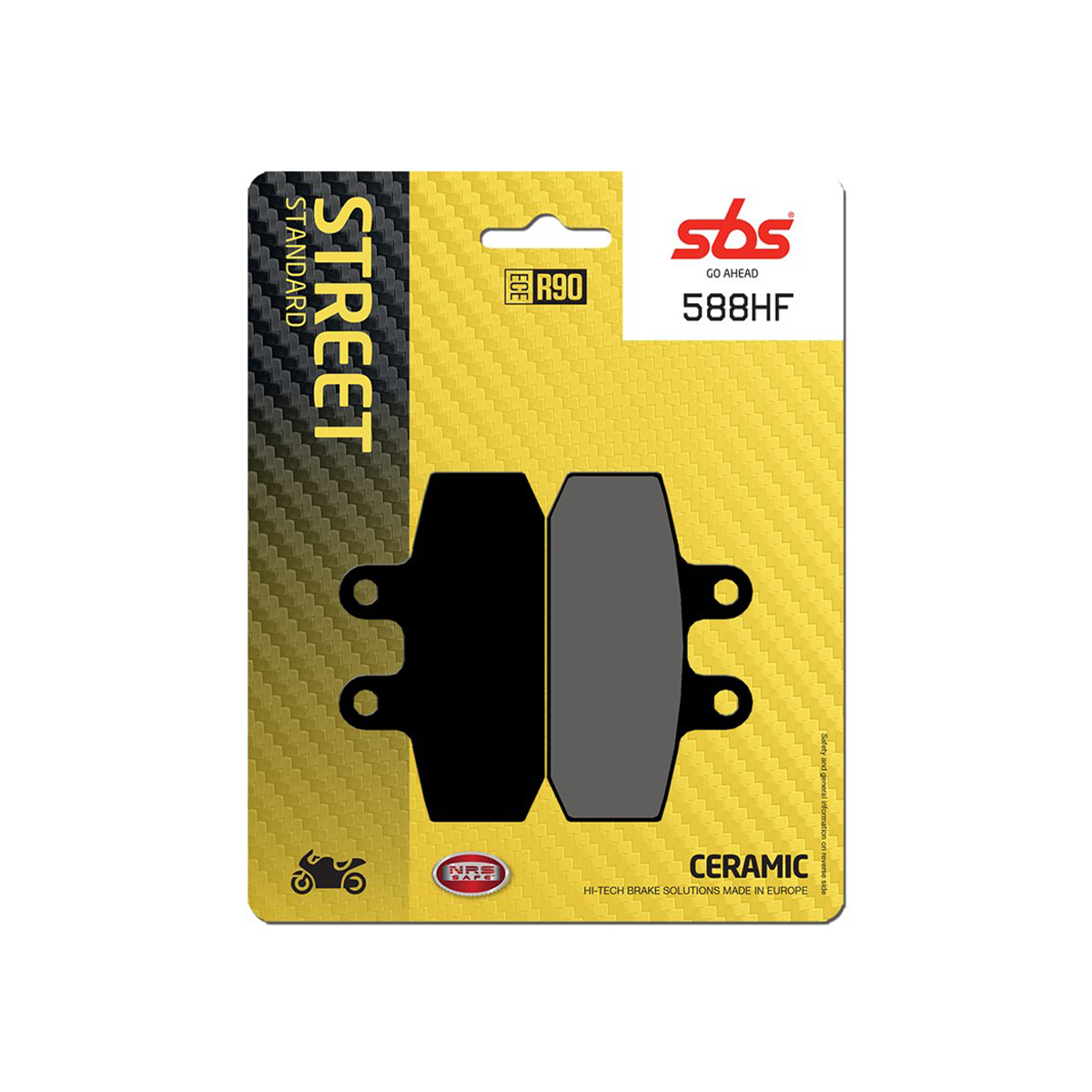 Set pastiglie freno anteriori SBS serie HF per DERBI RAMBLA 250 2008-2012