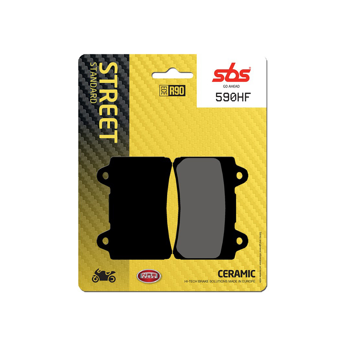 Set pastiglie freno posteriori SBS serie HF per YAMAHA XV 1700 ROAD STAR WARRIOR 2002
