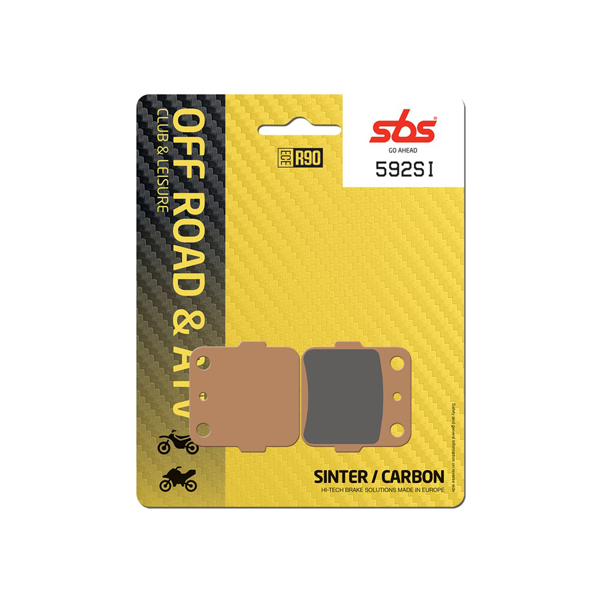 Set pastiglie freno posteriori offroad SBS serie SI per SUZUKI RM 65 2000-2005