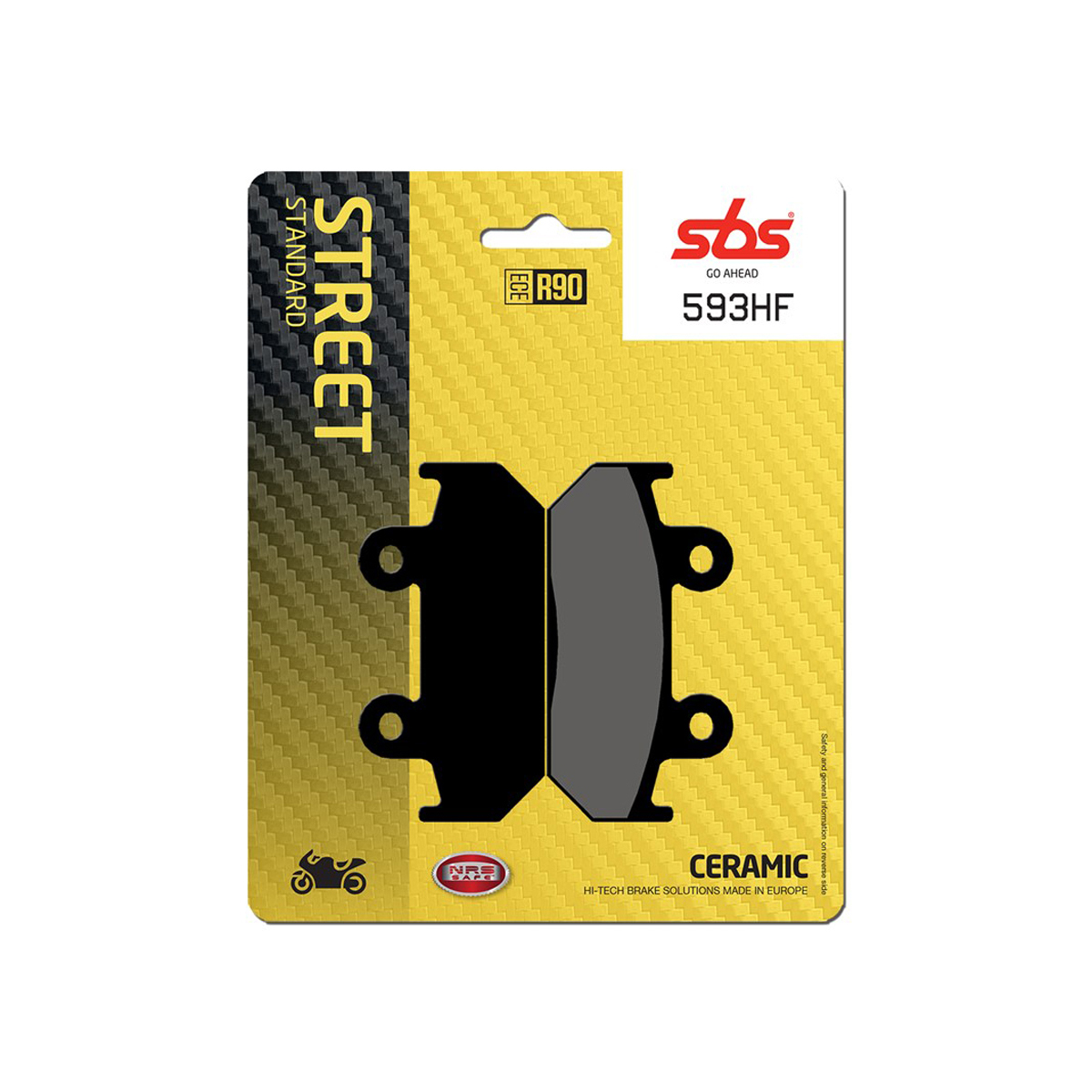 Set pastiglie freno anteriori SBS serie HF per HONDA VFR 400 R 1988-1993