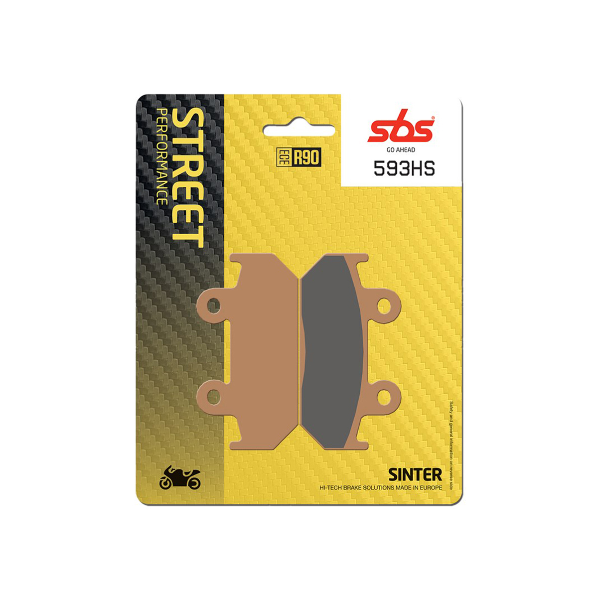 Set pastiglie freno anteriori SBS serie HS per HONDA NSR 250 1990-1999