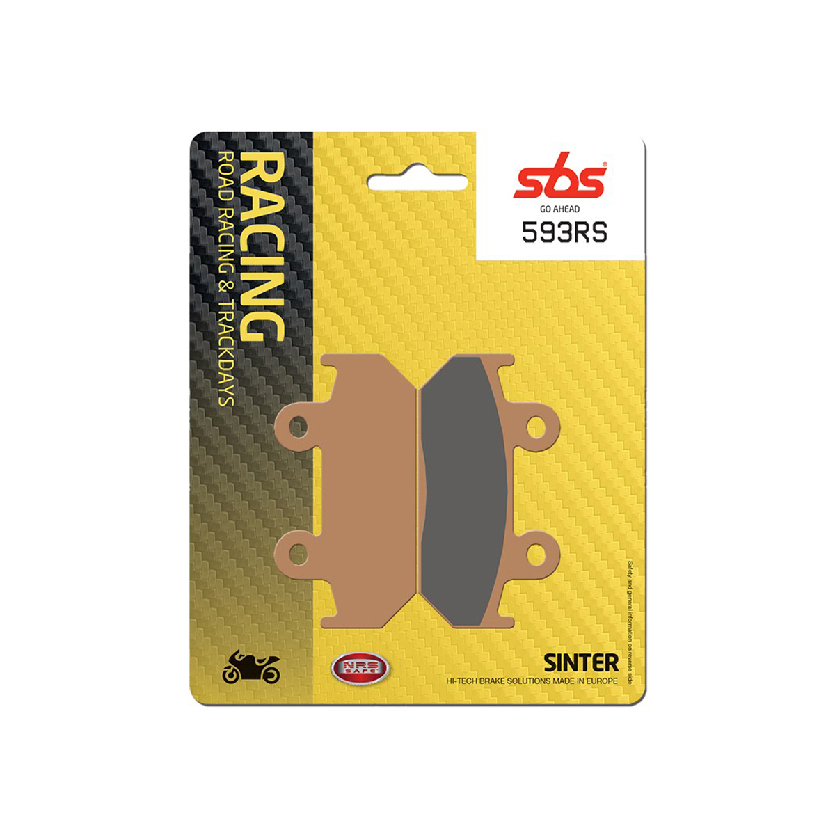 Set pastiglie freno anteriori SBS serie RS per HONDA NSR 250 1990-1999