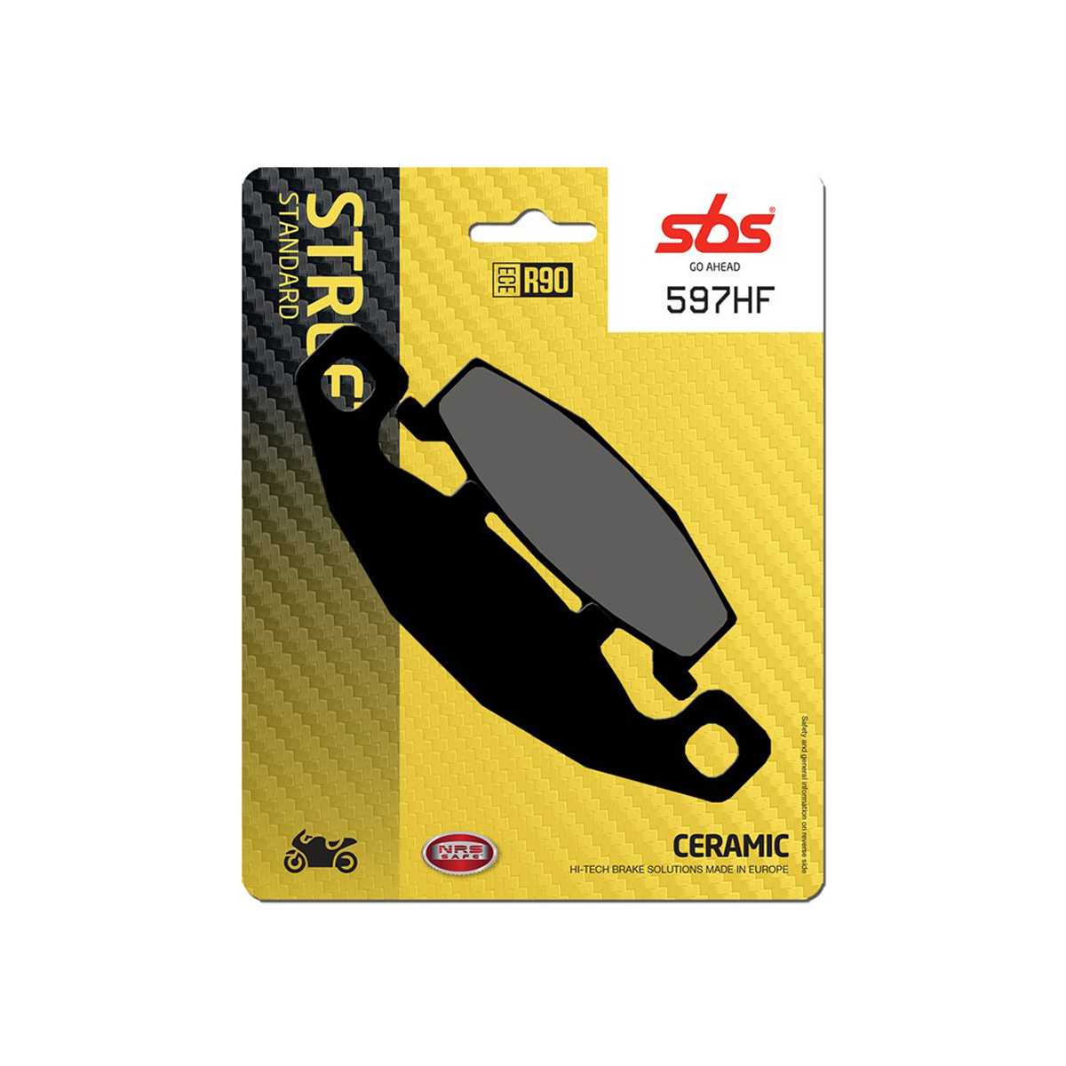 Set pastiglie freno anteriori SBS serie HF per SUZUKI GS 500 E 1989-1995