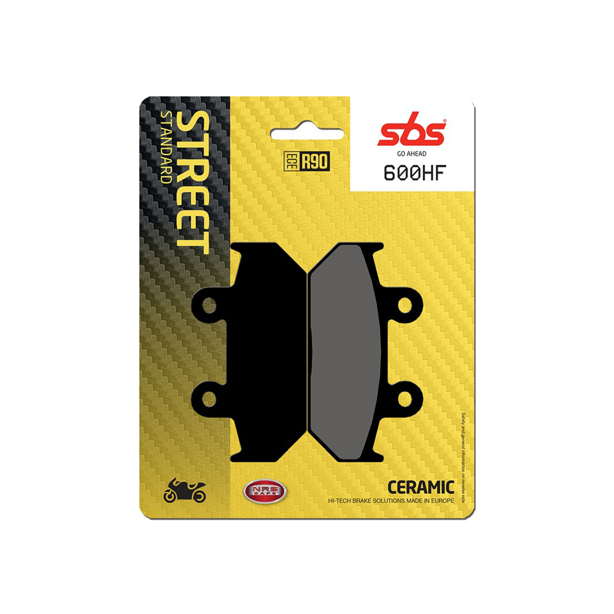 Set pastiglie freno posteriori SBS serie HF per HONDA VT 600 C SHADOW 1988-1993