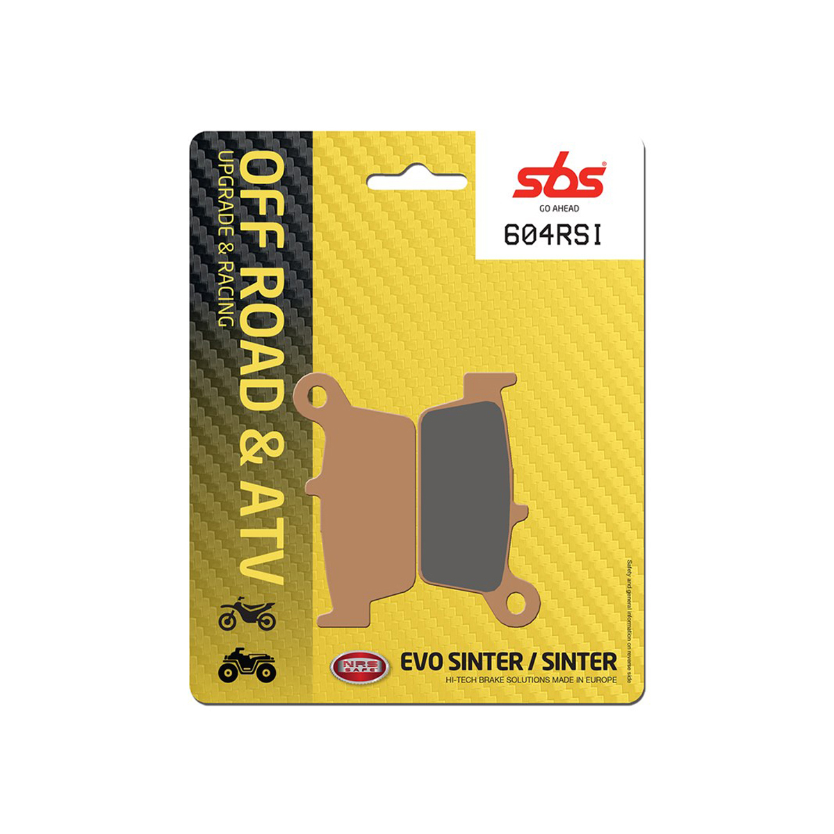Set pastiglie freno posteriori SBS serie RSI per SUZUKI DR-Z 400 S 2000-2012