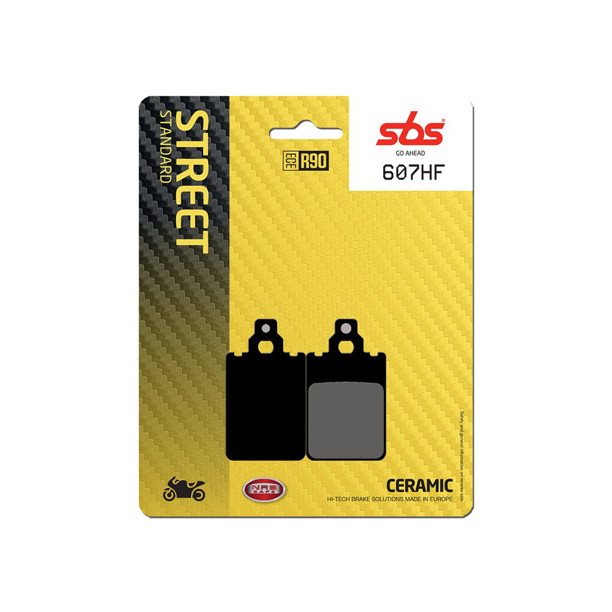Set pastiglie freno anteriori SBS serie HF per MALAGUTI F15 FIREFOX 50 2000-2008