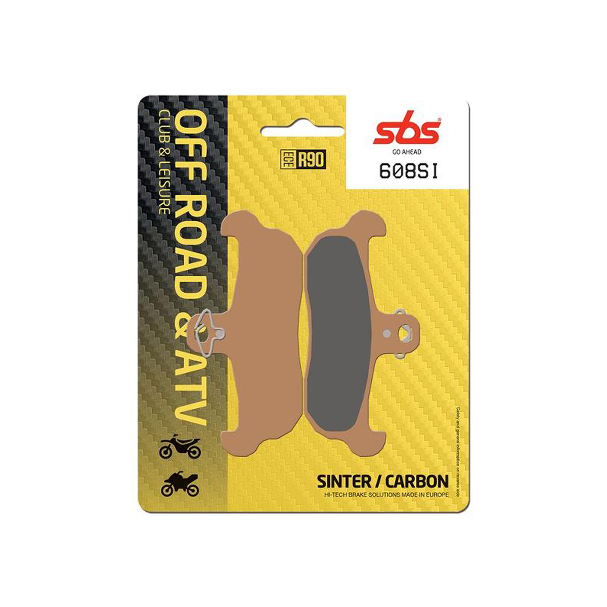 Set pastiglie freno anteriori SBS serie SI per GILERA RC 600 1989-1990