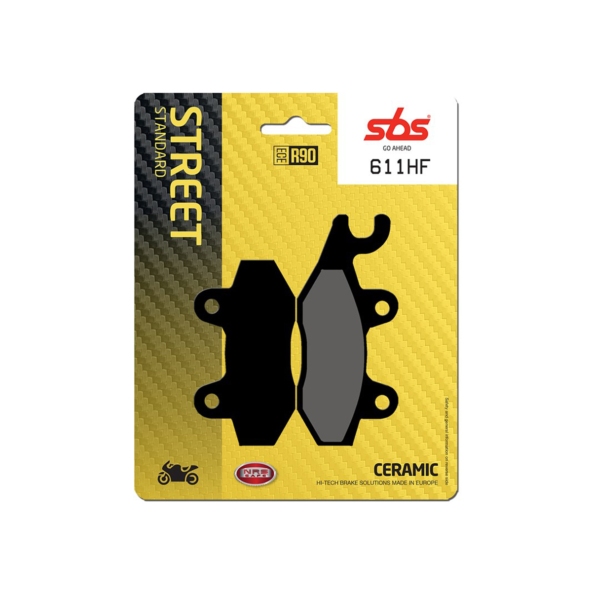 Set pastiglie freno posteriori SBS serie HF per TRIUMPH SPEEDMASTER 800 2004-2005