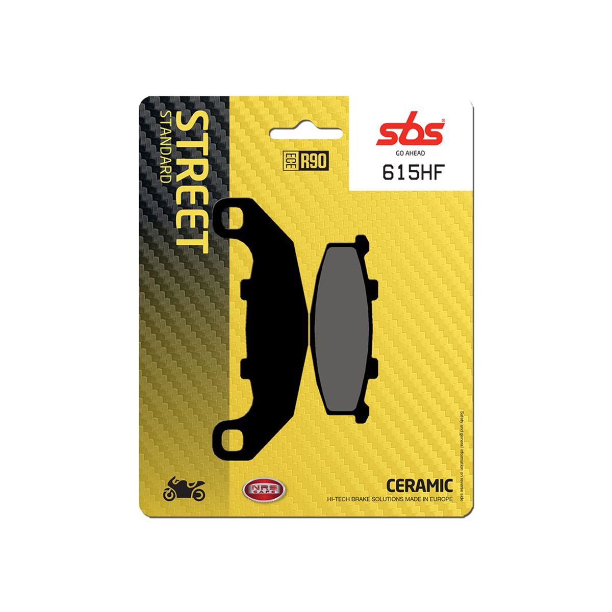 Set pastiglie freno posteriori SBS serie HF per SUZUKI GSX 1100 G 1994-1995